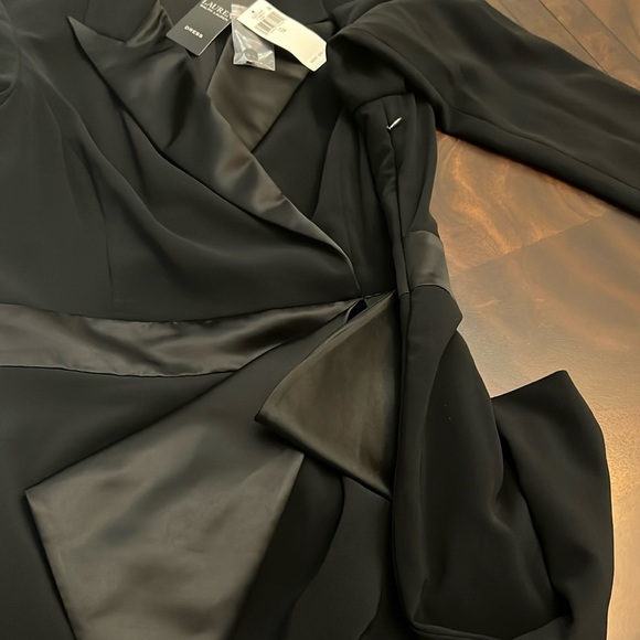 Lauren Ralph Lauren Crepe Long-Sleeve Cocktail Dress - Picture 17 of 17